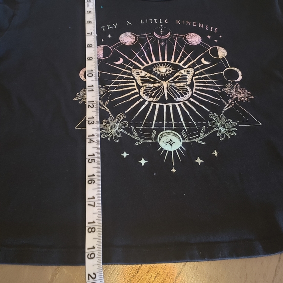 Black ⚫ Moon Stars Crop Top - Picture 12 of 14